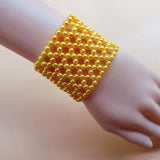 Pearl Fringe Tassel Wide Layers Bracelet Women Body Jewelry