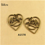 BoYuTe (60 Pieces/Lot) Mother Heart Charm Pendant Antique Bronze Jewelry Making