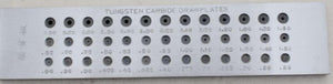 0.26-2.8mm Long Platinum Round Drawplate for Jewelry Making