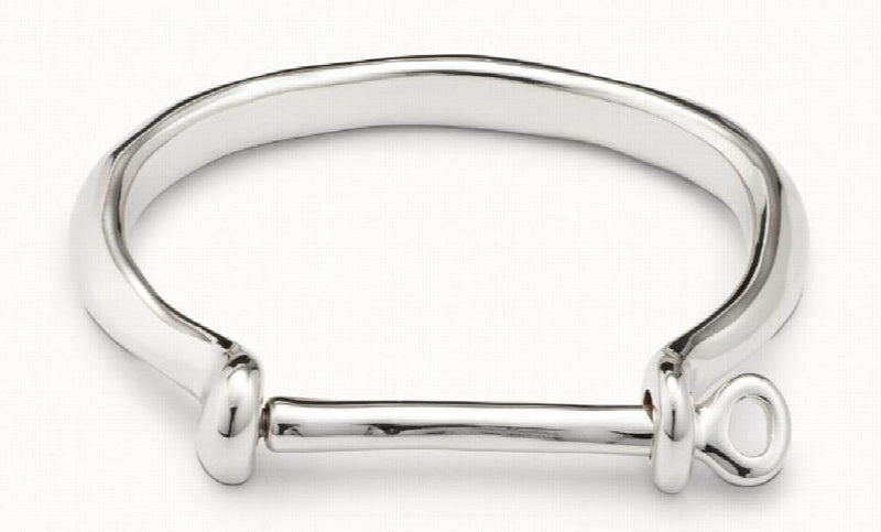 European American 925 Silver 14K Lockring Bracelet Jewelry