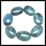 10pcs Labradorite Stone Cabochons Beads 10x14mm-18x25mm Oval Shape