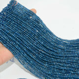 Natural Apatite Faceted Round Beads 3mm,4mm, Old Mine Material