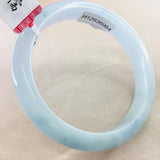 Zheru Jewelry Green Jadeite Bracelet 54-62mm A Class Certificate