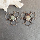 Labradorite Copper Moon Connector Charm for Necklace Making