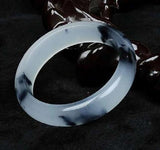 Hand Carved Round Jade Bracelet for Women Men