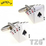 Four Aces Cards Cufflink Cuff Link - 1 Pair