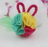 3D Rabbit Flowers Chiffon Bunny DIY Headbands Supplies