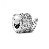 Owl Bear Shoes Snake Piano Bead Pendant Silver 925 Bracelet DIY Jewelry