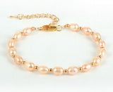 Real Freshwater Pearl Bracelet for Women Wedding Jewelry