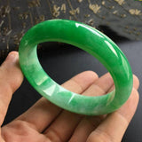 Natural Myanmar Emerald A-Class 54-62mm Green Bracelet