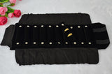 Velvet Jewelry Roll Bag For Rings Travel Holder