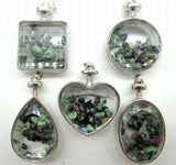 10pcs Turquoise Quartz Tiger Eye Gravel Glass Pendant DIY Jewelry Making