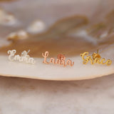 Personalized Name Earrings,Stainless Steel Studs,Name Jewelry,Birthday Gift