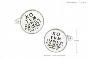 Sunnylink Round Men's Cufflinks for Shirt L1095 17mm