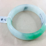 Natural Jadeite Bracelet Double 54-62mm Female Jade Bracelet Gift Certificate