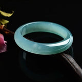 Pure Myanmar Jade A-Class 54-62mm Light Bracelet Princess Bracelet Gift