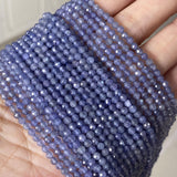 Royal Tanzanite Faceted Beads 3mm for Jewelry Making