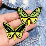 Luminous Butterfly Brooches Glow in Dark Insect Backpack Bag Brooch Pins