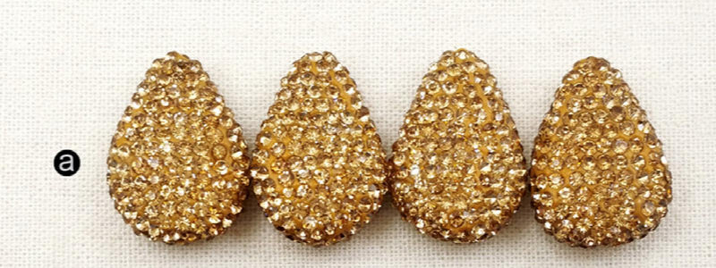 Arrival Water Shape Pave Beads Rhinestone for Jewelry Making