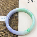 Natural Jadeite Bracelet Half Purple Half Green Princess Jade Bra