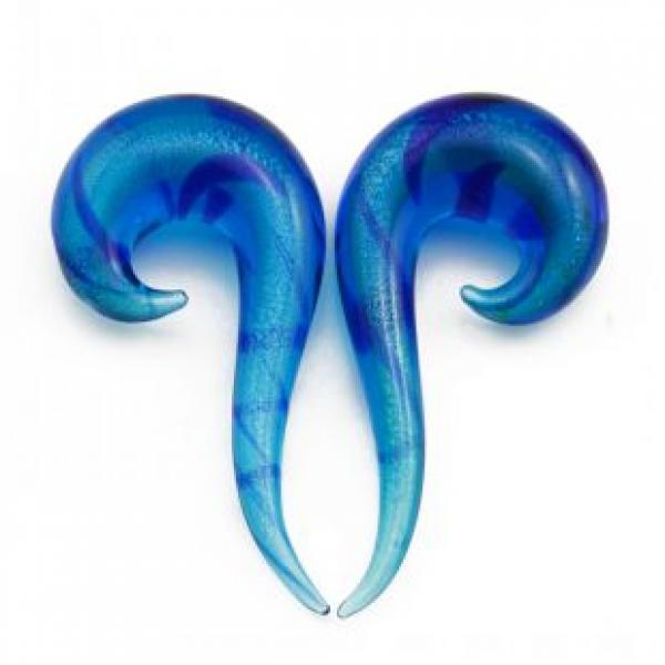 2pcs Glitter Ear Spiral Taper Plugs Piercing Earring Expander Body Jewelry
