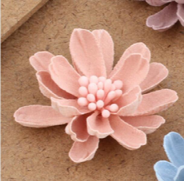 20pcs Suede Small Chrysanthemum Flowers Microfiber Florals DIY Jewelry Material