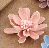 20pcs Suede Small Chrysanthemum Flowers Microfiber Florals DIY Jewelry Material