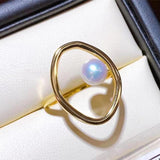 Adjustable Circle Shape Ring Base Mountings for Pearl Beads Stones