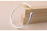 925 Silver Leaf Charm Bracelet Women Xmas Gift