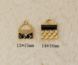 100pcs 13*15mm Alloy Point Drill Bag DIY Necklace Earrings Accessories