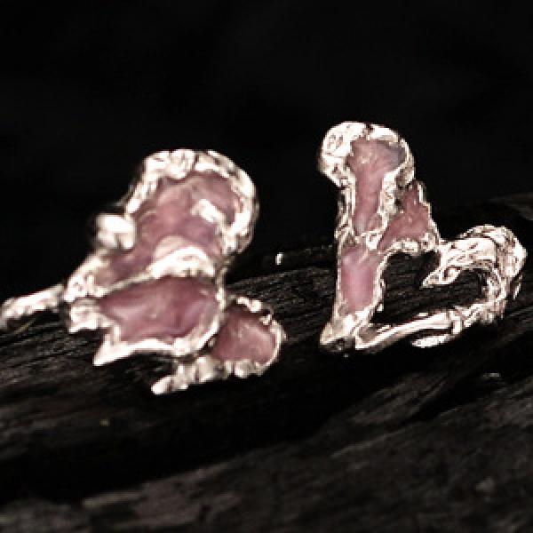 925 Vintage Asymmetric Heart Earrings - Wedding Accessories