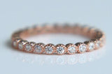 925 Sterling Silver CZ Stack Rings, Size 5-9, Various Colors