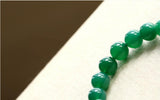 Green Agate Bead Bracelet for Couples