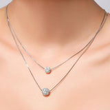 925 Silver Choker Necklace Pendant Statement Jewelry for Women