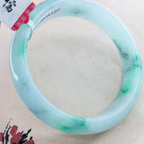 Zheru Jewelry Natural Jadeite Bracelet Ice Bicolor 52-61mm Female Princess Jade