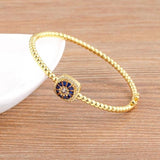 Nidin Arrival Crystal Bangle Zircon Bracelet