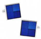 iGame Men Shirt Cuff Links Wholesale Copper Enamel Square Check