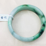 Zheru Jewelry Natural Jadeite Bracelet Green 54-62mm Female Gift Certificate