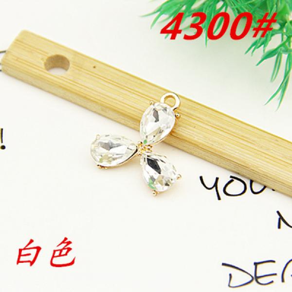 40Pc Colorful Crystal Flower Pendants DIY Jewelry Findings