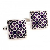 Enamel Flower Cufflink Epoxy Cuff Link