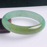 Zheru Jewelry Natural Myanmar Jade 54mm-62mm Bracelet for Mom Girlfriend