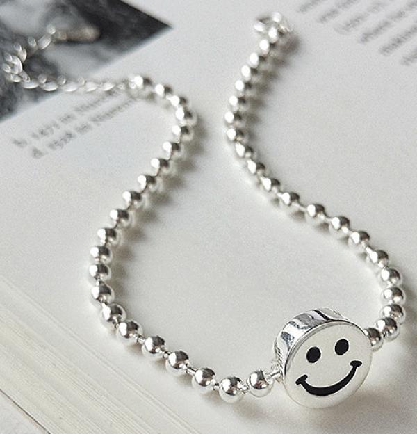 925 Silver Smile Face Romantic Bracelet for Women