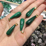 Natural Malachite Water Drop Pendant Crystal Healing Stone