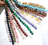 12mm Turquoise Quartz Tiger Eye Round Bead Pendant for DIY Jewelry Making