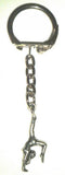 Vintage Gymnasts Charm Keychain for Women
