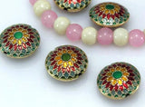 5pcs Tibetan Silver Sunflower Beads for Bracelet DIY Jewelry Alloy