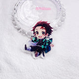 10pcs Demon Slayer Keychain Kimetsu no Yaiba Blade of Ghost Keychains