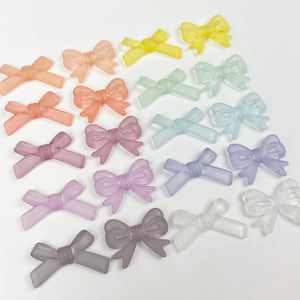 Acrylic Matte Mist Bowknot Fork Junction Beaded Necklace DIY Materials