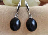 Freshwater Pearl Silver Dangle Earrings