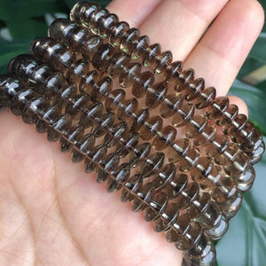 Smoky Quartz Crystal Glass Round Beads 6 8 10mm